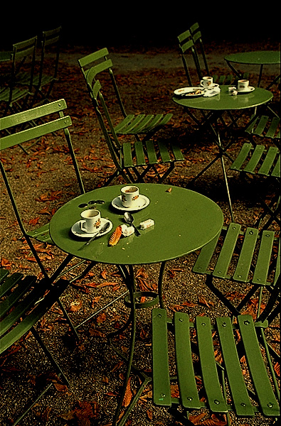 cafe in Paris garden